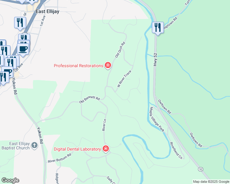 map of restaurants, bars, coffee shops, grocery stores, and more near in East Ellijay