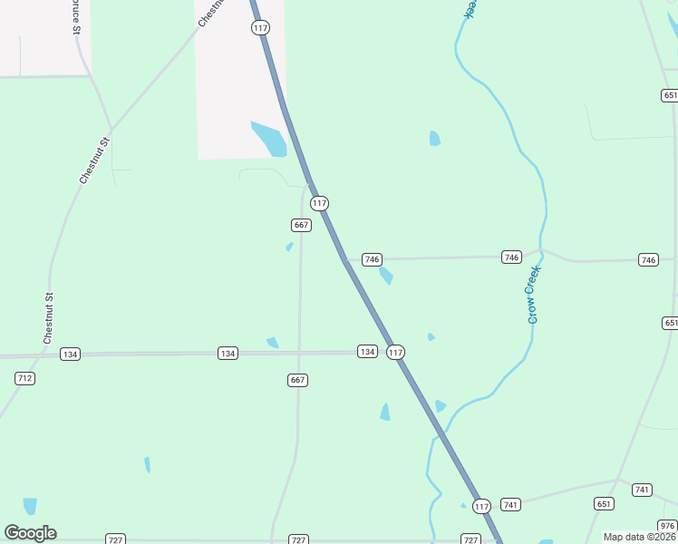 map of restaurants, bars, coffee shops, grocery stores, and more near 18271 Alabama 117 in Henagar