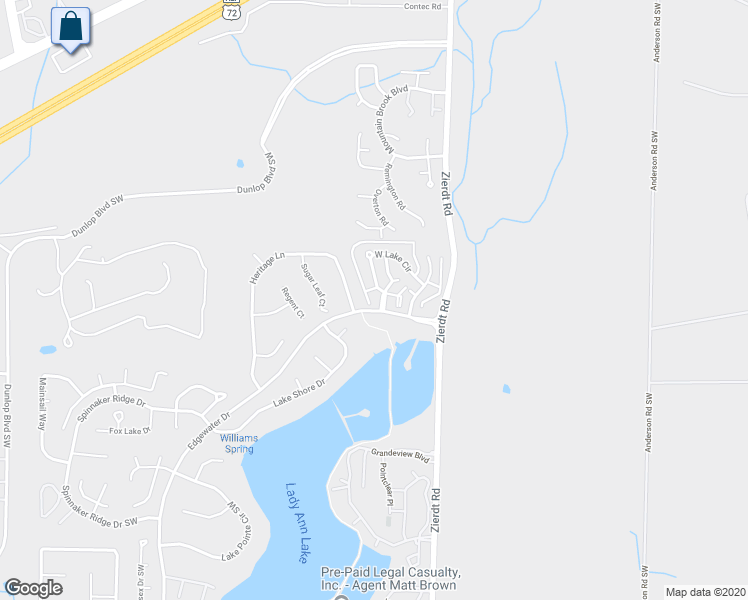 map of restaurants, bars, coffee shops, grocery stores, and more near 268 West Lake Circle in Madison