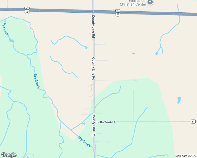 map of restaurants, bars, coffee shops, grocery stores, and more near 6796 County Line Road in Leighton