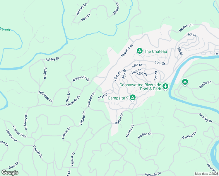 map of restaurants, bars, coffee shops, grocery stores, and more near 133 32nd Street in Ellijay