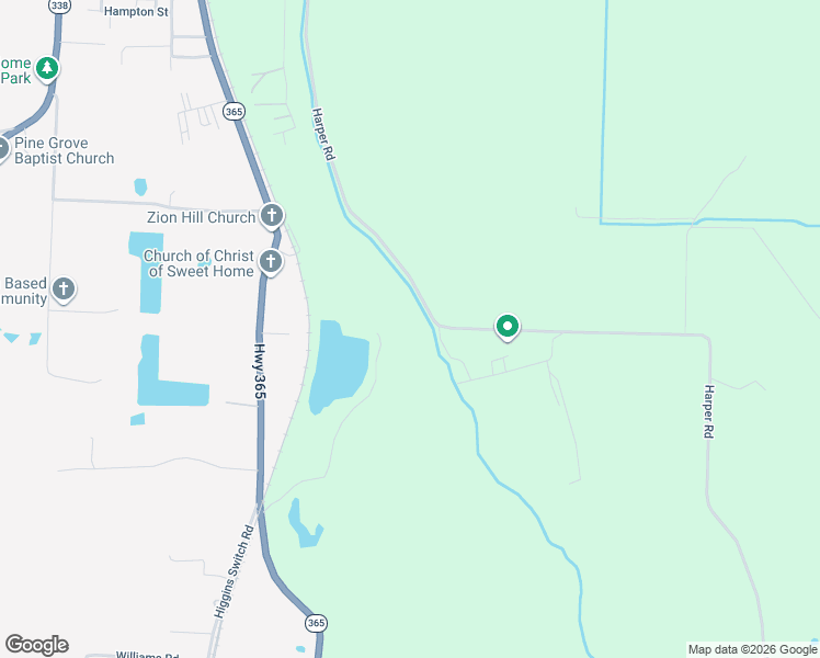 map of restaurants, bars, coffee shops, grocery stores, and more near Harper Road in Little Rock