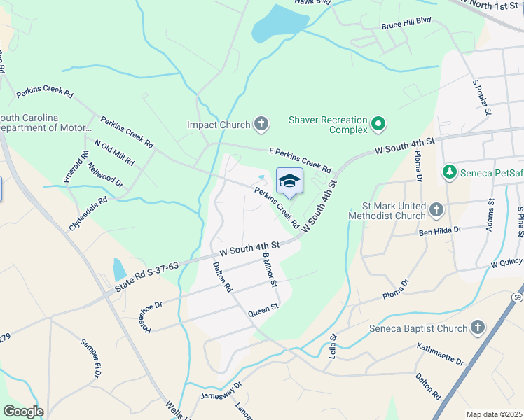 map of restaurants, bars, coffee shops, grocery stores, and more near 330 Oak Knoll Court in Seneca