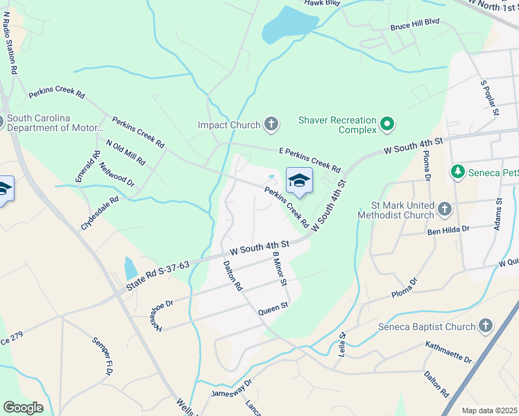 map of restaurants, bars, coffee shops, grocery stores, and more near 239 Tamarack Drive in Seneca