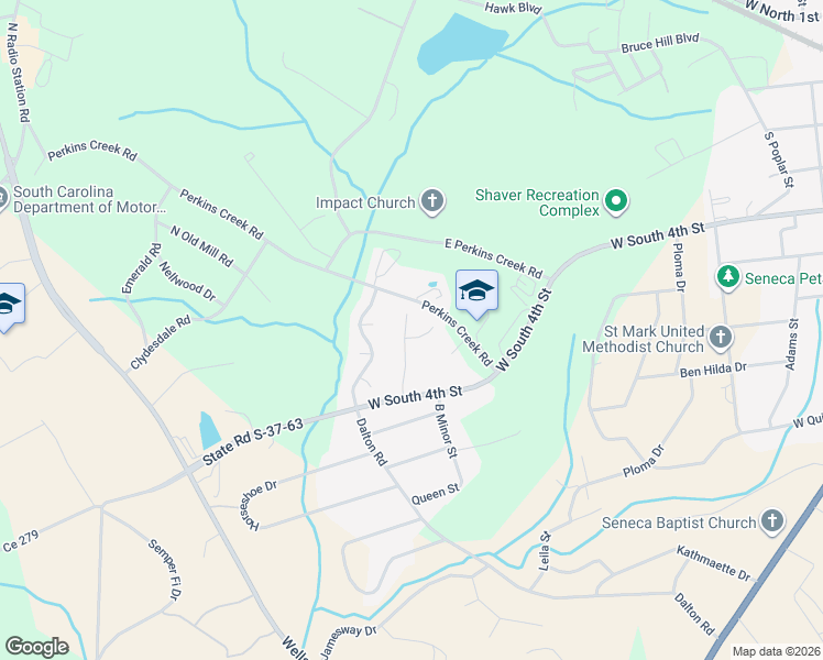 map of restaurants, bars, coffee shops, grocery stores, and more near 239 Tamarack Drive in Seneca