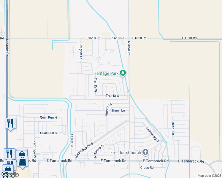 map of restaurants, bars, coffee shops, grocery stores, and more near 3517 Oklahoma Terrace in Altus