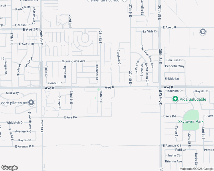 map of restaurants, bars, coffee shops, grocery stores, and more near 43602 Serenity Court in Lancaster