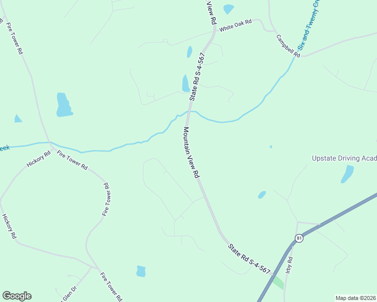 map of restaurants, bars, coffee shops, grocery stores, and more near 606 Mountain View Road in Williamston