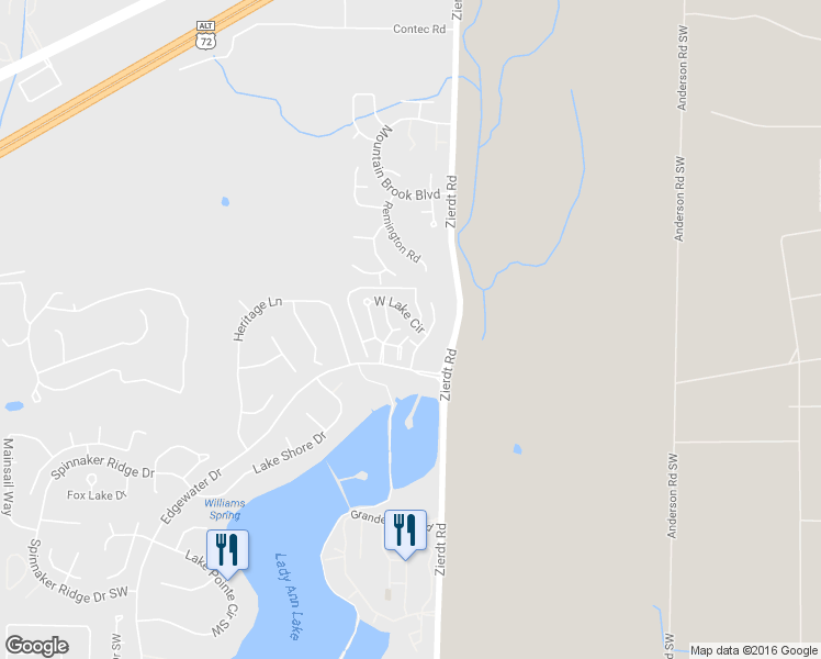 map of restaurants, bars, coffee shops, grocery stores, and more near 187 West Lake Circle in Madison