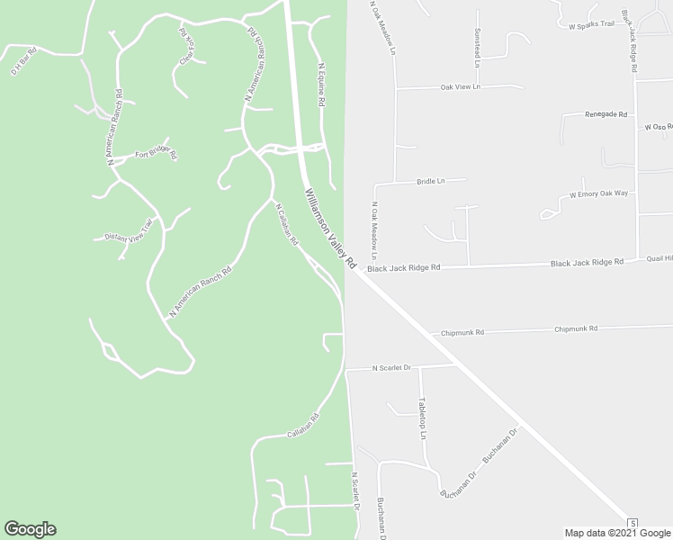 map of restaurants, bars, coffee shops, grocery stores, and more near 9251 North Callahan Road in Prescott