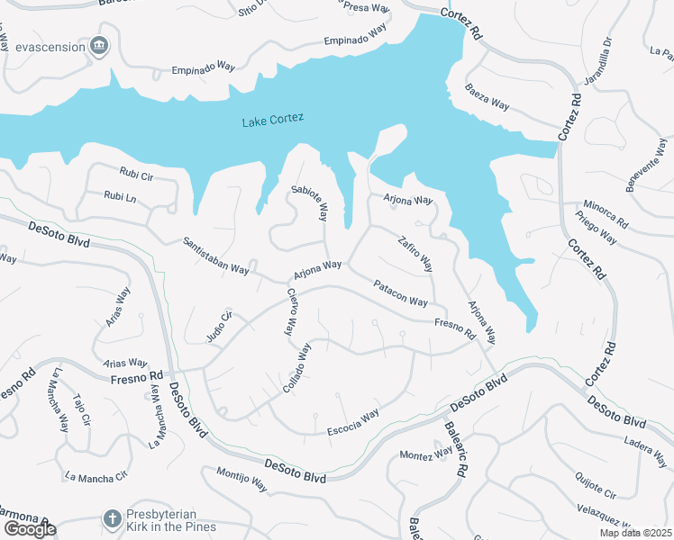 map of restaurants, bars, coffee shops, grocery stores, and more near 19 Arjona Way in Hot Springs Village
