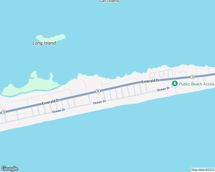 map of restaurants, bars, coffee shops, grocery stores, and more near 4002 Emerald Drive in Emerald Isle