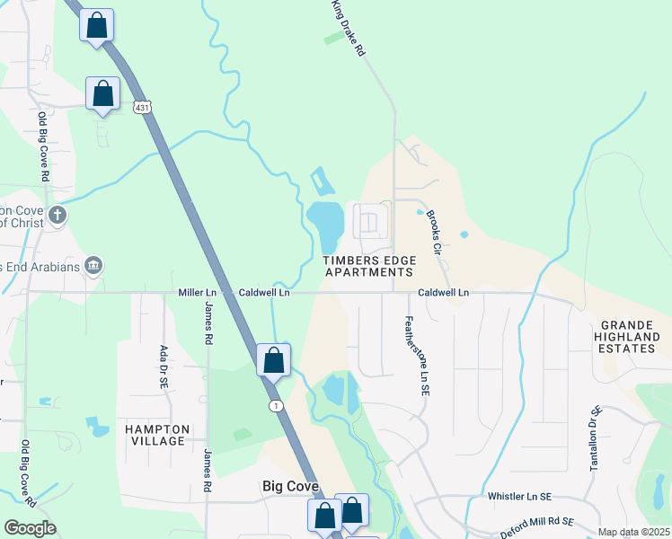 map of restaurants, bars, coffee shops, grocery stores, and more near 20 Laurel Lane Southeast in Brownsboro