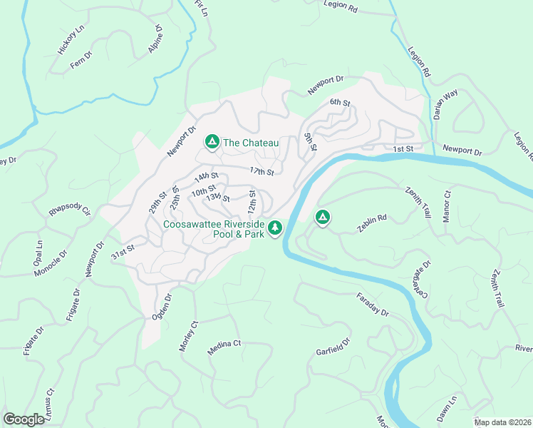 map of restaurants, bars, coffee shops, grocery stores, and more near 14 Eleventh Street in Ellijay