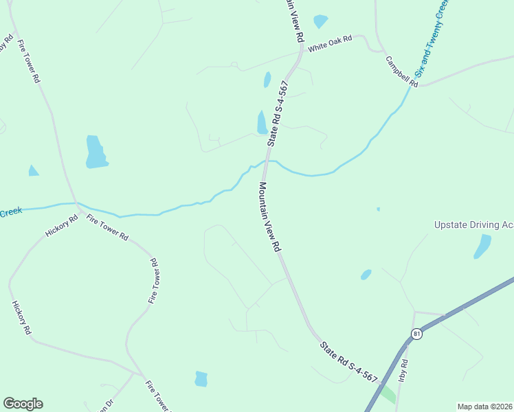 map of restaurants, bars, coffee shops, grocery stores, and more near 606 Mountain View Road in Williamston