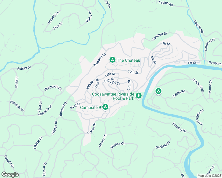 map of restaurants, bars, coffee shops, grocery stores, and more near 95 13th Street in Ellijay