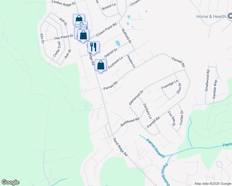 map of restaurants, bars, coffee shops, grocery stores, and more near 311 Josie Court in Hubert