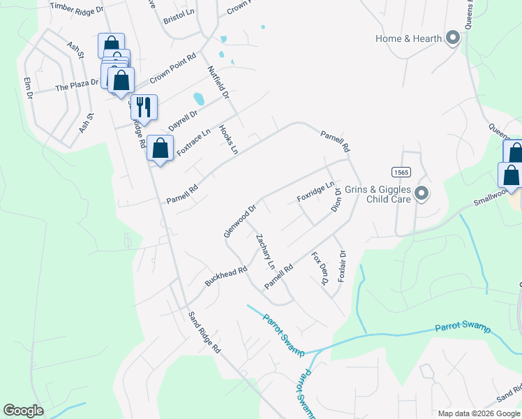 map of restaurants, bars, coffee shops, grocery stores, and more near 408 Alec Court in Hubert