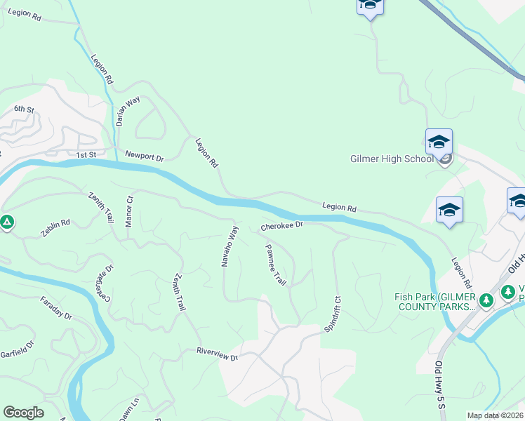 map of restaurants, bars, coffee shops, grocery stores, and more near 865 Legion Road in Ellijay