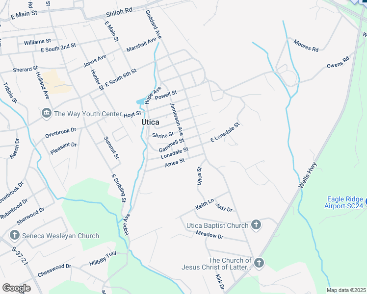 map of restaurants, bars, coffee shops, grocery stores, and more near 29 Gammell Street in Seneca