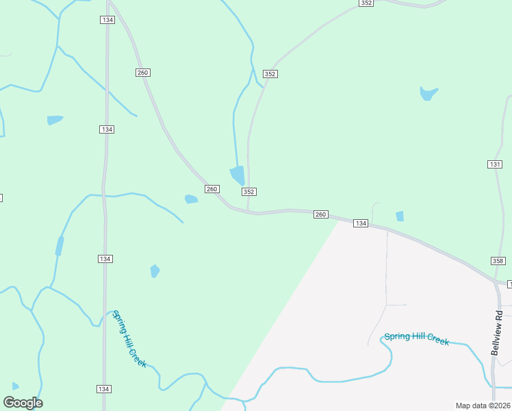 map of restaurants, bars, coffee shops, grocery stores, and more near 2056 County Road 260 in Pisgah