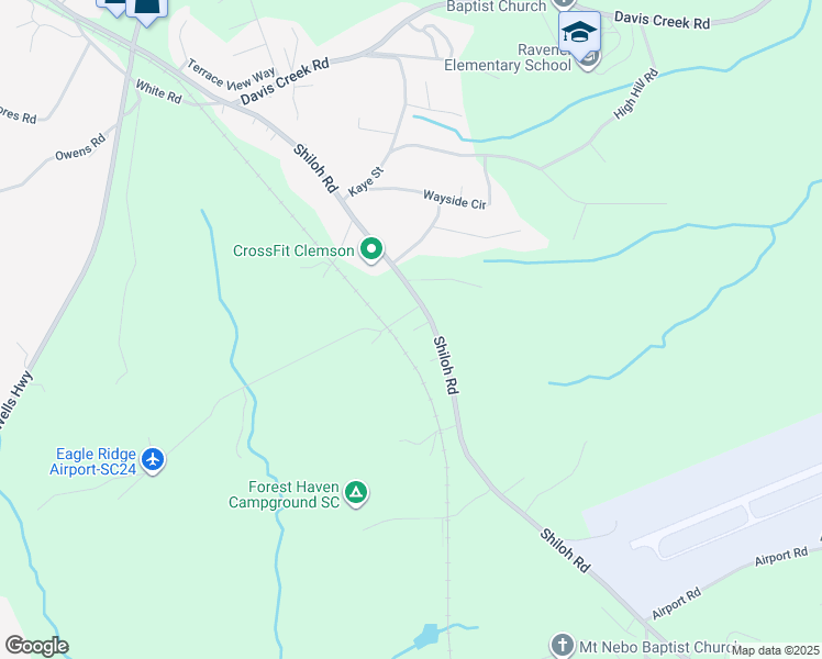 map of restaurants, bars, coffee shops, grocery stores, and more near 101 Blue Sky Boulevard in Seneca