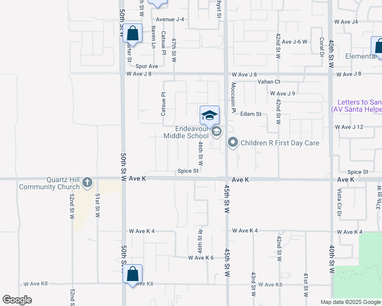 map of restaurants, bars, coffee shops, grocery stores, and more near 43718 Windrose Place in Lancaster