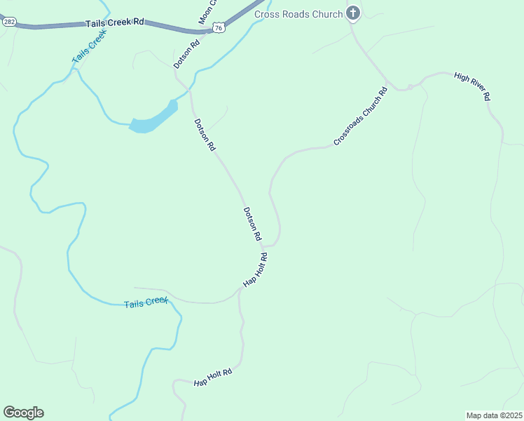 map of restaurants, bars, coffee shops, grocery stores, and more near 1362 Crossroads Church Road in Ellijay