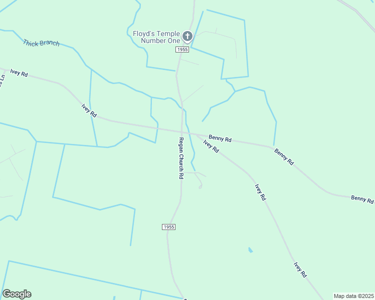 map of restaurants, bars, coffee shops, grocery stores, and more near 2432 Regan Church Road in Lumberton