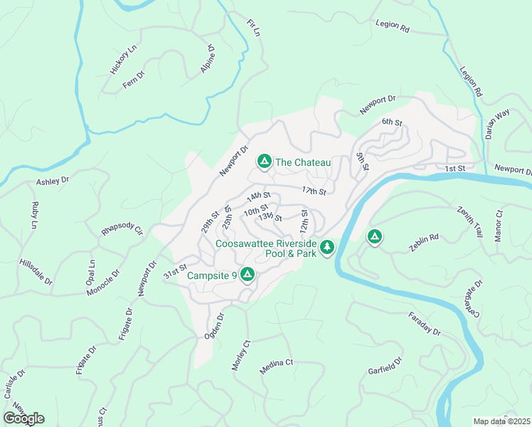 map of restaurants, bars, coffee shops, grocery stores, and more near 93 14th Street in Ellijay