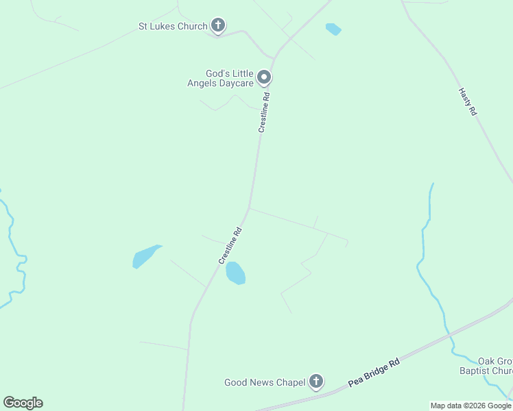 map of restaurants, bars, coffee shops, grocery stores, and more near 6600 Crestline Road in Laurinburg