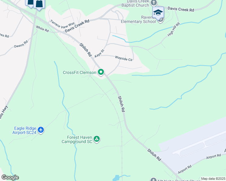 map of restaurants, bars, coffee shops, grocery stores, and more near 101 Blue Sky Boulevard in Seneca