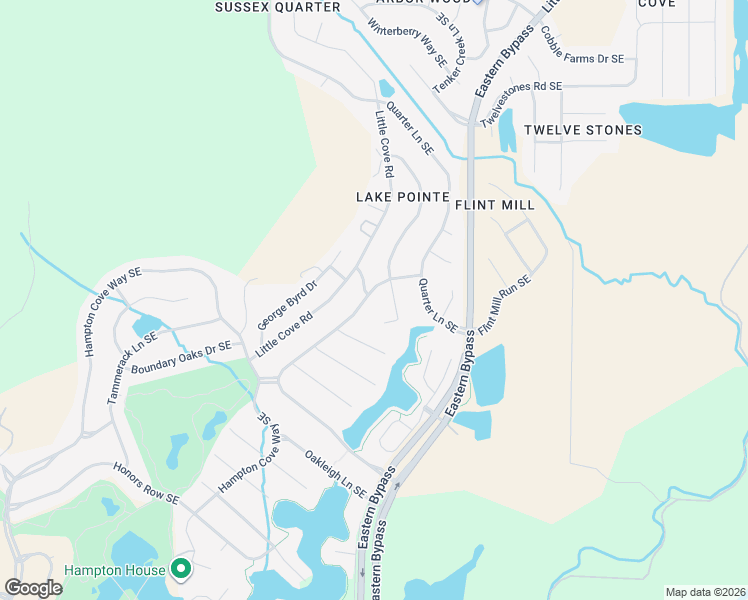 map of restaurants, bars, coffee shops, grocery stores, and more near 3105 Cove Lake Road in Owens Cross Roads