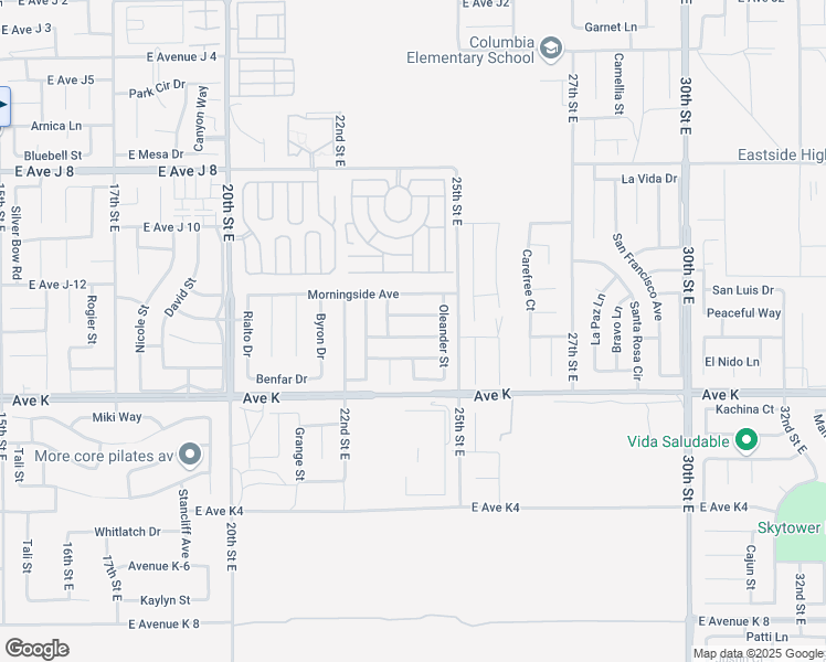 map of restaurants, bars, coffee shops, grocery stores, and more near 2325 Mulberry Avenue in Lancaster
