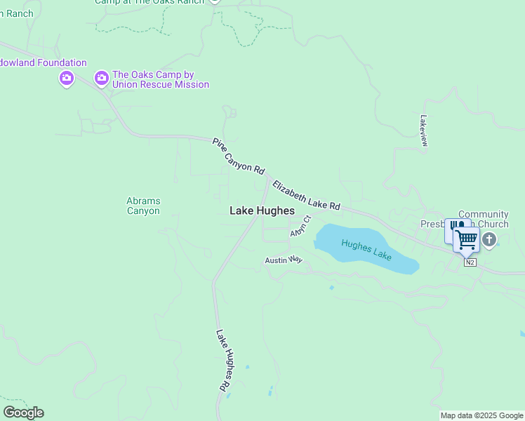 map of restaurants, bars, coffee shops, grocery stores, and more near 26865 Pine Canyon Road in Lake Hughes