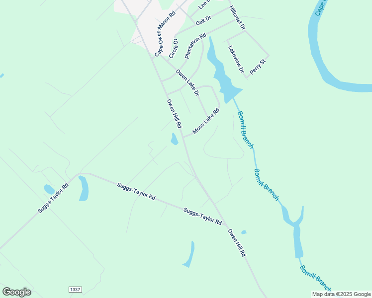 map of restaurants, bars, coffee shops, grocery stores, and more near Owen Hill Road in Bladen County