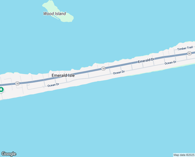 map of restaurants, bars, coffee shops, grocery stores, and more near 2003 Ocean Drive in Emerald Isle