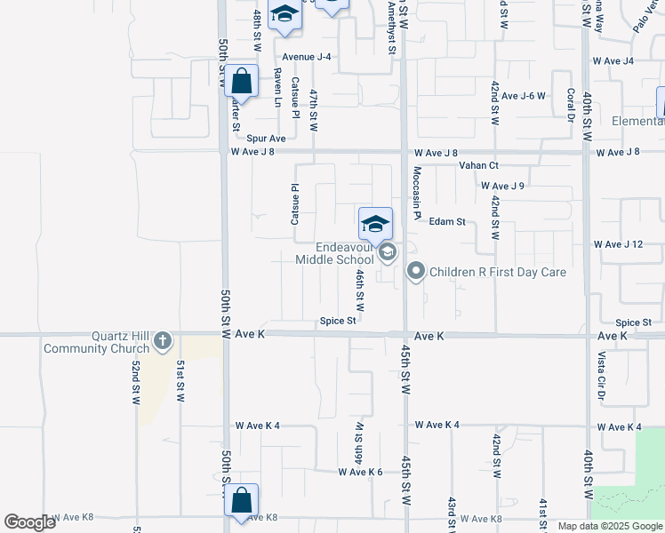 map of restaurants, bars, coffee shops, grocery stores, and more near 43731 Windrose Place in Lancaster