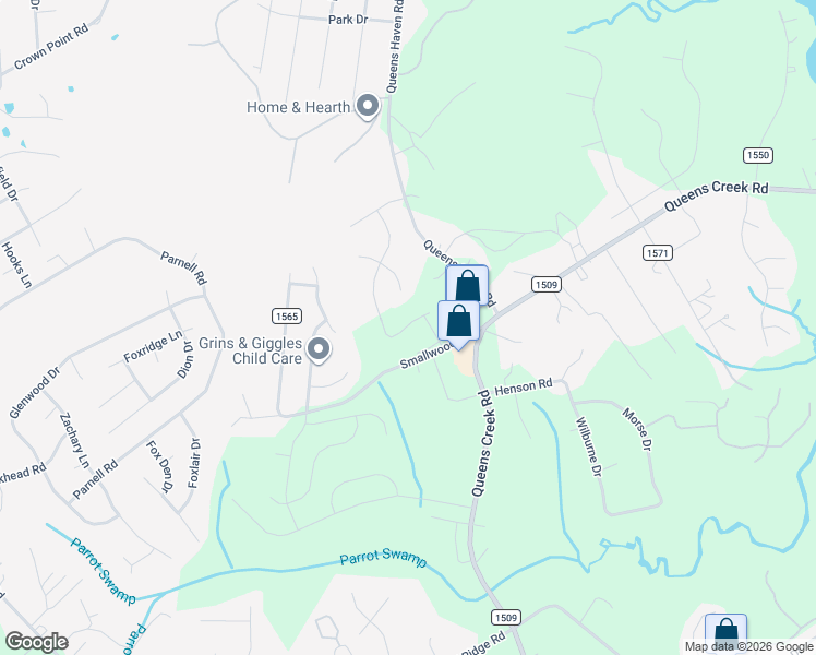 map of restaurants, bars, coffee shops, grocery stores, and more near Loren Road in Hubert