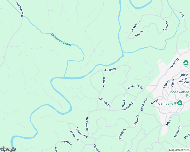 map of restaurants, bars, coffee shops, grocery stores, and more near 311 Ruby Lane in Ellijay