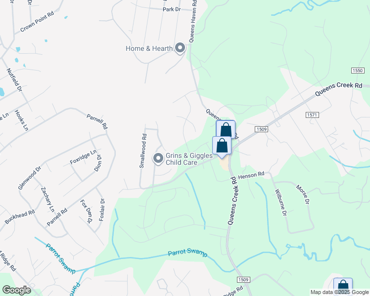 map of restaurants, bars, coffee shops, grocery stores, and more near Loren Road in Hubert