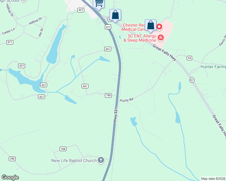 map of restaurants, bars, coffee shops, grocery stores, and more near 900 Columbia Road in Chester