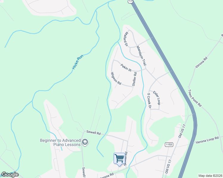 map of restaurants, bars, coffee shops, grocery stores, and more near 132 Wigeon Road in Jacksonville