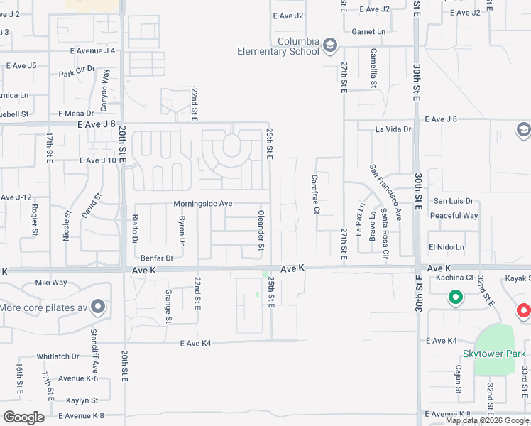 map of restaurants, bars, coffee shops, grocery stores, and more near 2363 Morningside Avenue in Lancaster