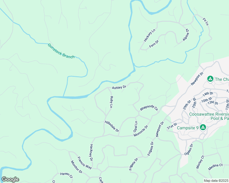 map of restaurants, bars, coffee shops, grocery stores, and more near 445 Ashley Drive in Ellijay