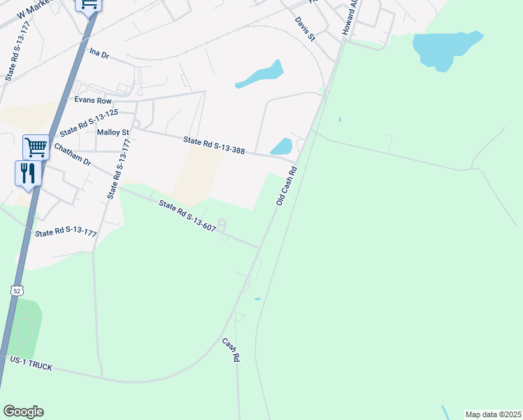 map of restaurants, bars, coffee shops, grocery stores, and more near 518-598 State Road S-13-148 in Cheraw