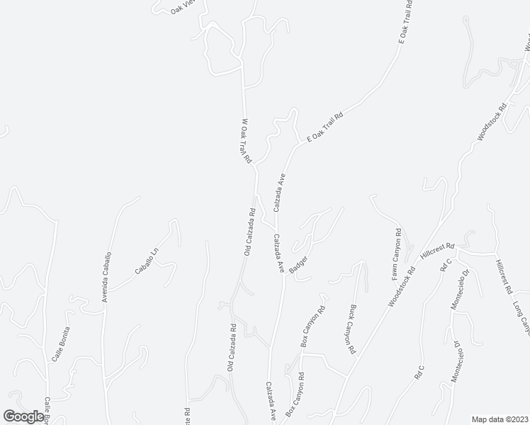 map of restaurants, bars, coffee shops, grocery stores, and more near Oak Trail Road in Santa Barbara County