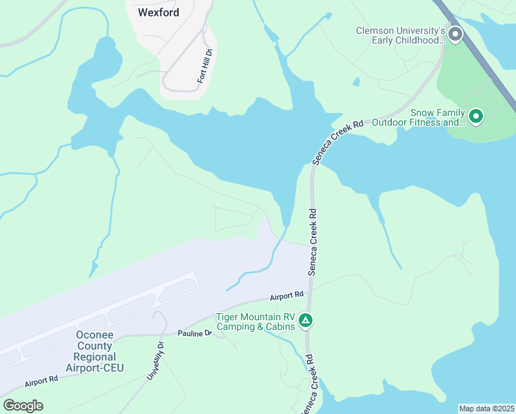 map of restaurants, bars, coffee shops, grocery stores, and more near 194 Hickory Lane in Seneca
