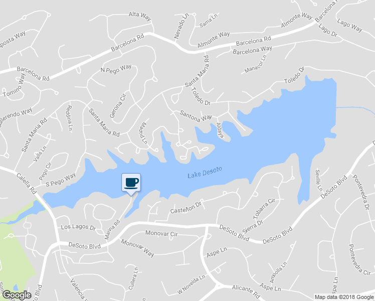 map of restaurants, bars, coffee shops, grocery stores, and more near 26 Abaron Place in Hot Springs Village