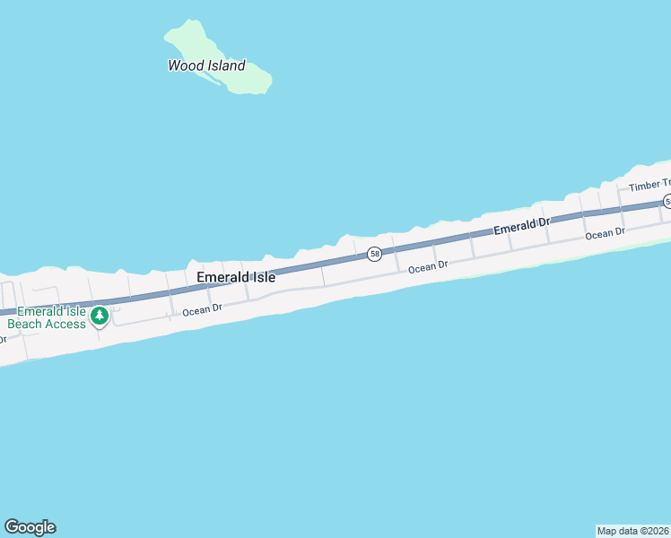 map of restaurants, bars, coffee shops, grocery stores, and more near 2005 Emerald Drive in Emerald Isle